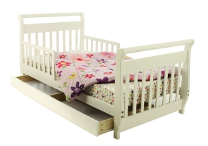 Dream On Me Sleigh Toddler Bed With Storage